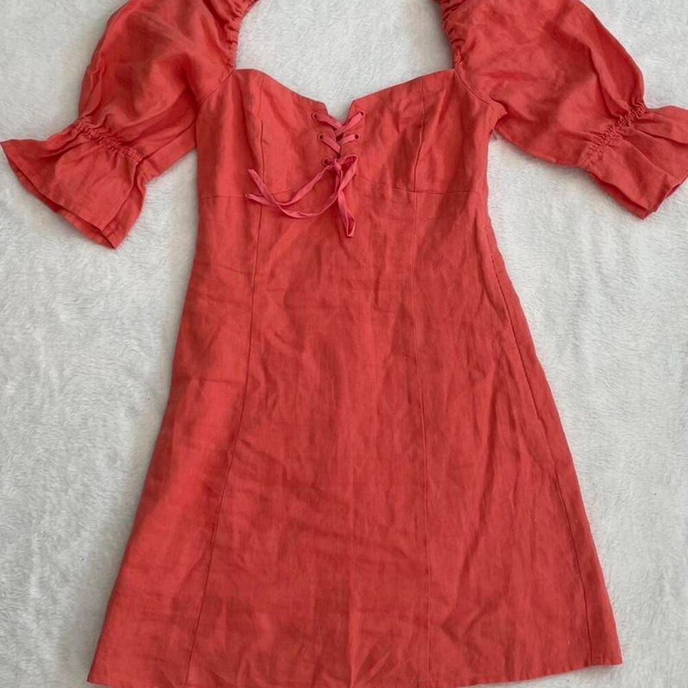 Aritzia Wilfred Mini Dress Women's XS Coquette Romantic Puff Sleeve